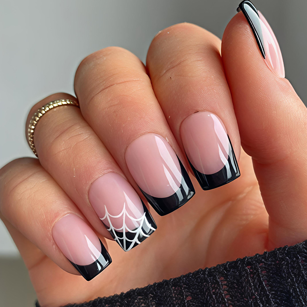 Nail Art Pink - 24Pcs Halloween Press On Nails Pink