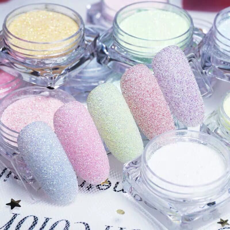 Dip Powder Nail - 12 Colors/Set Shining Sugar Nail Glitter