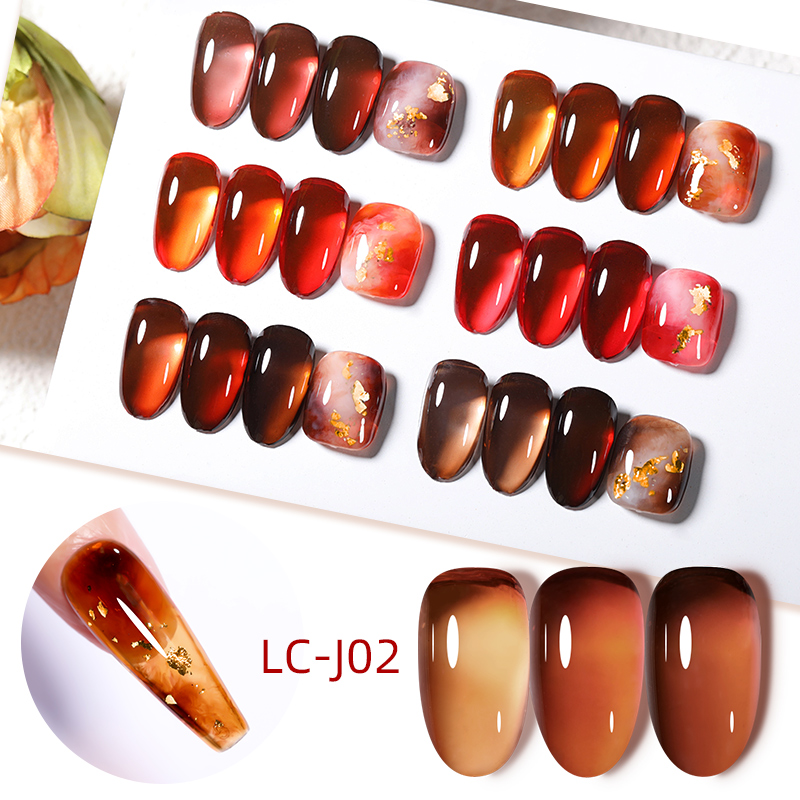 LILYCUTE 7ML Jelly Amber Gel N - Nail Art Leopard ulasan dan harga