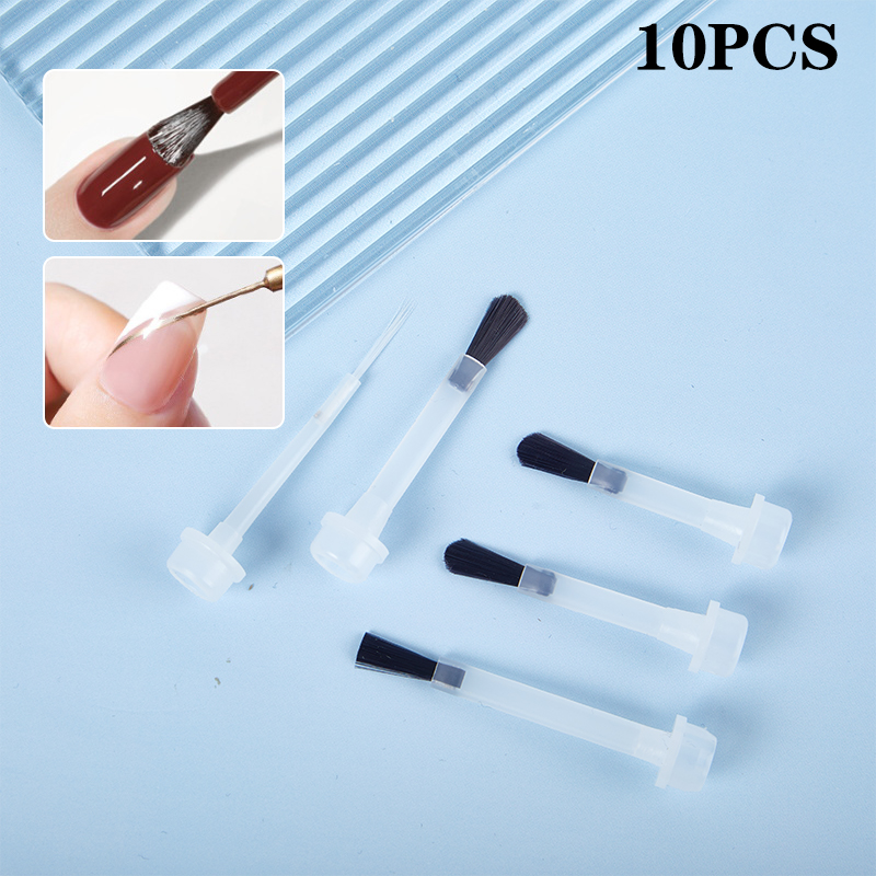 Disposable Nail Brush 10Pcs/Bo - Dip Powder Nail ulasan dan harga