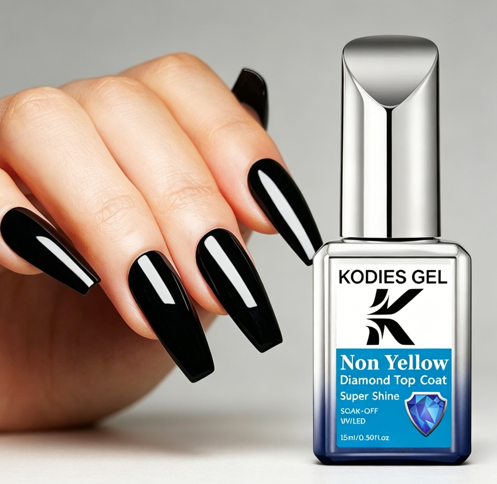 KODIES GEL Non Yellow Top Coat - Nail Art Yellow ulasan dan harga