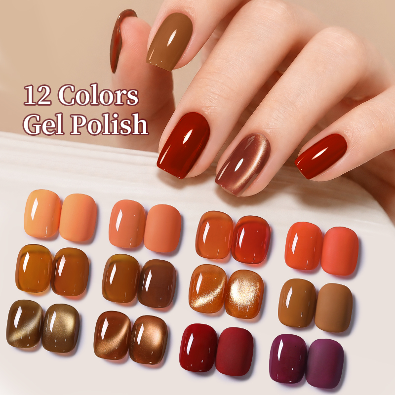 BORN PRETTY 12 Colors Autumn G - Nail Art Yellow ulasan dan harga