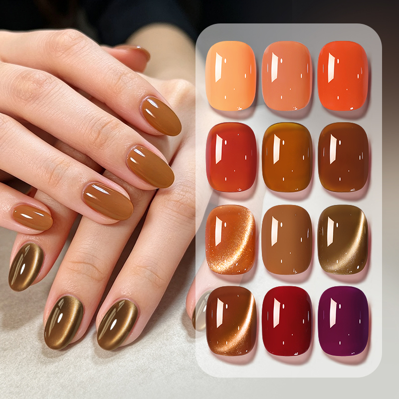 BORN PRETTY 12 Colors Autumn G - Nail Art Yellow ulasan dan harga