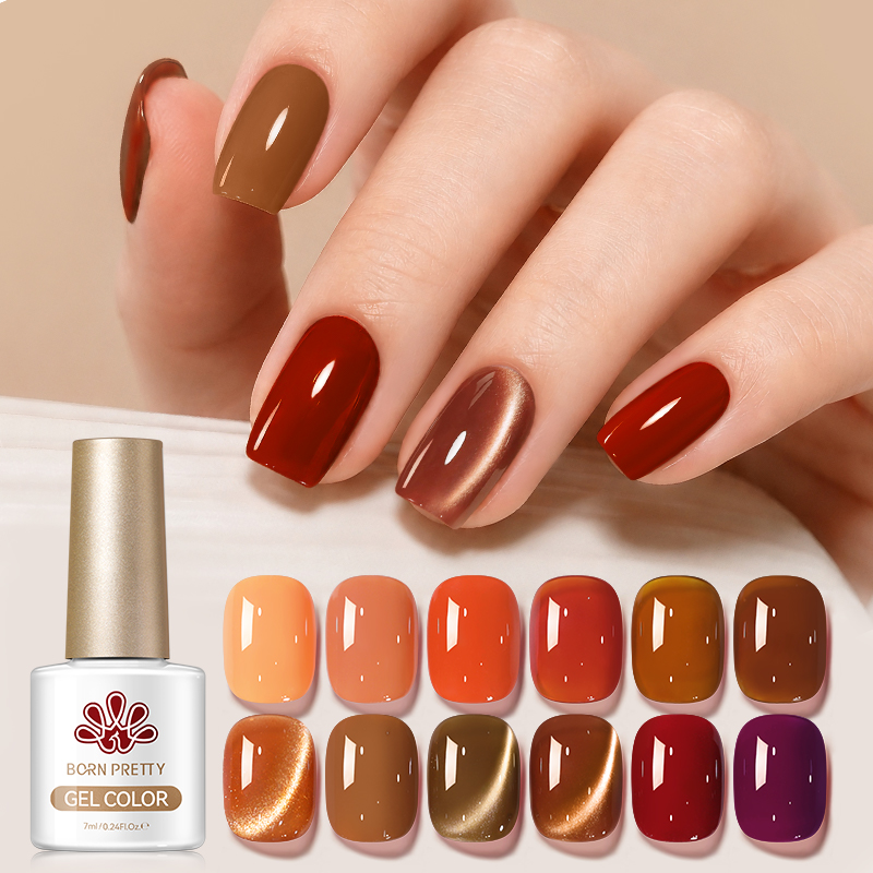 BORN PRETTY 12 Colors Autumn G - Nail Art Yellow ulasan dan harga