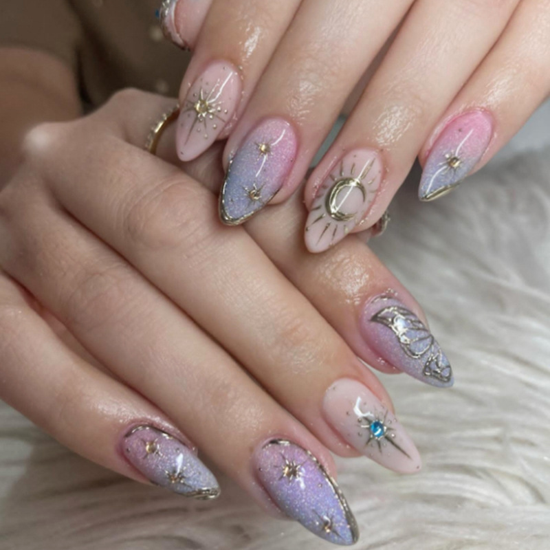 24pcs Gilded Starlight Stick o - Nail Art Overlay ulasan dan harga
