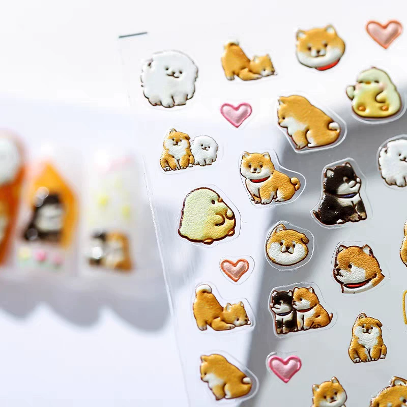 Cute Cartoon Yellow Duck & Dog - Nail Art Yellow ulasan dan harga