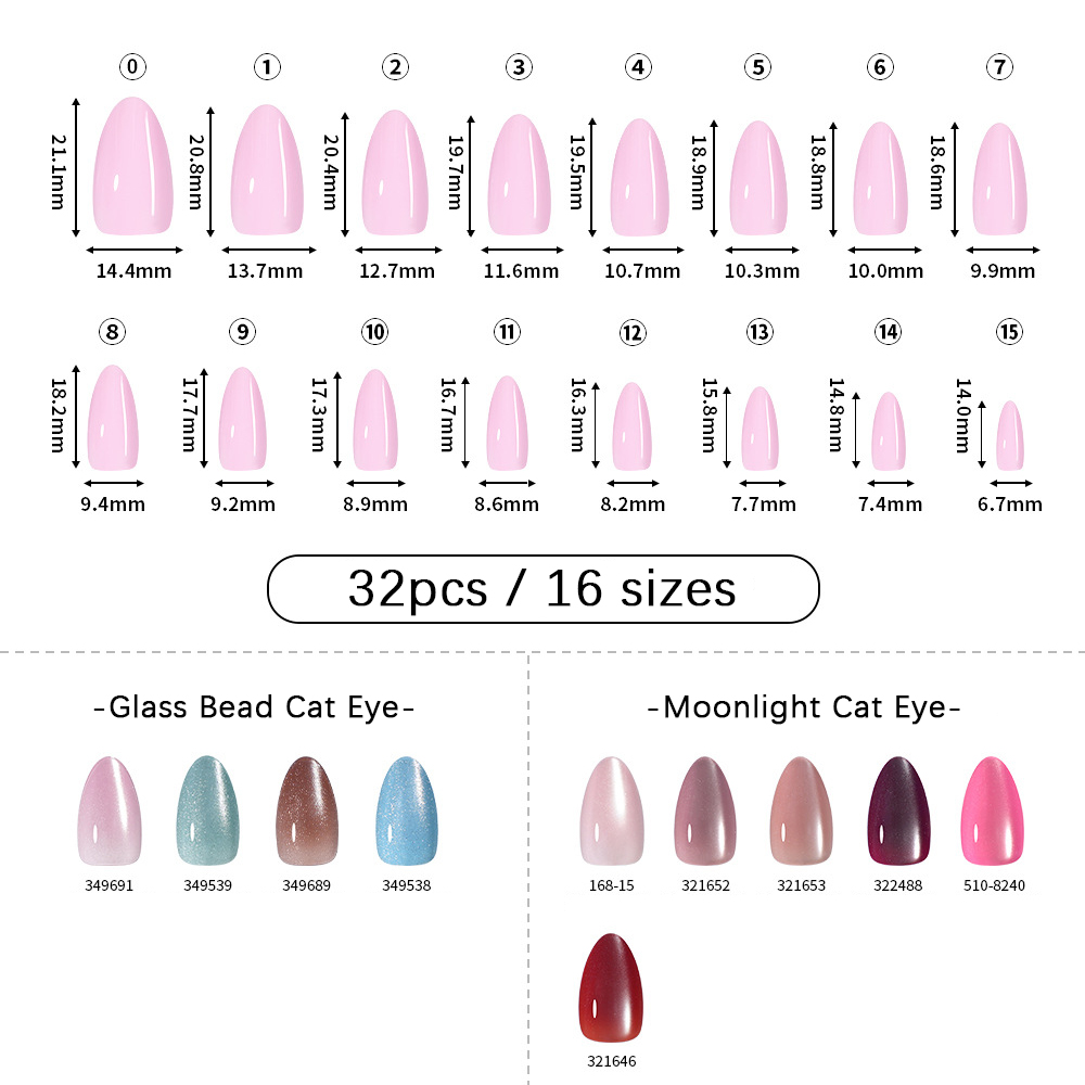 VITAGWX 32pcs Press on Nails A - Nail Art Overlay ulasan dan harga