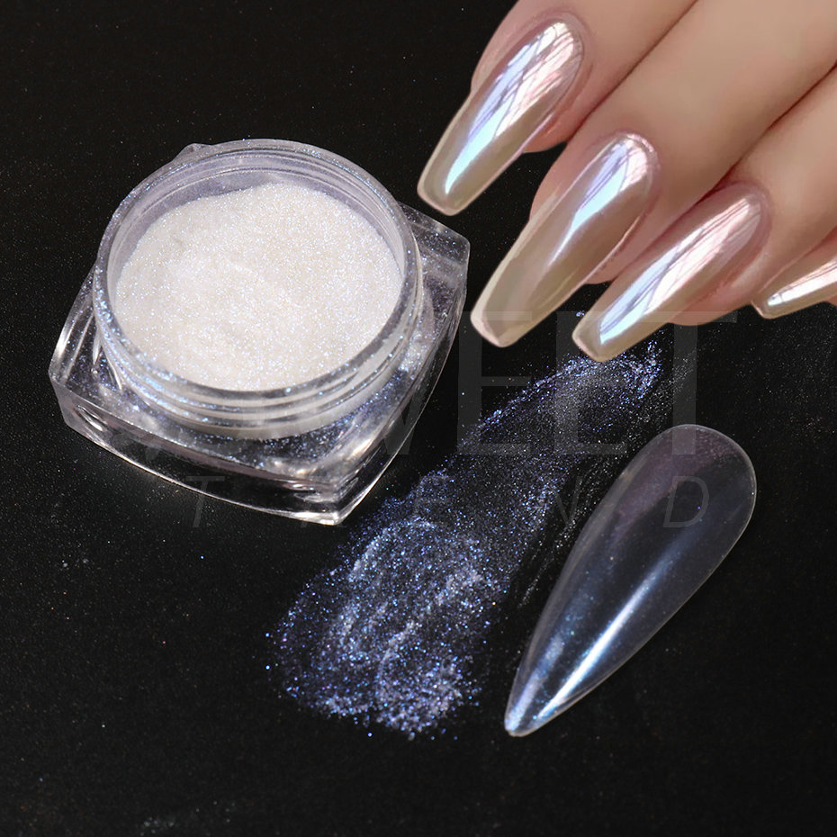 White Pearl Mirror Moonlight N - Dip Powder Nail ulasan dan harga