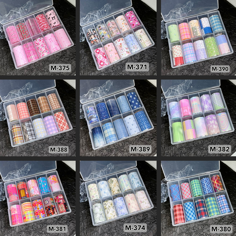 10 Rolls New Design Fresh Nail - Nail Art Xmas ulasan dan harga