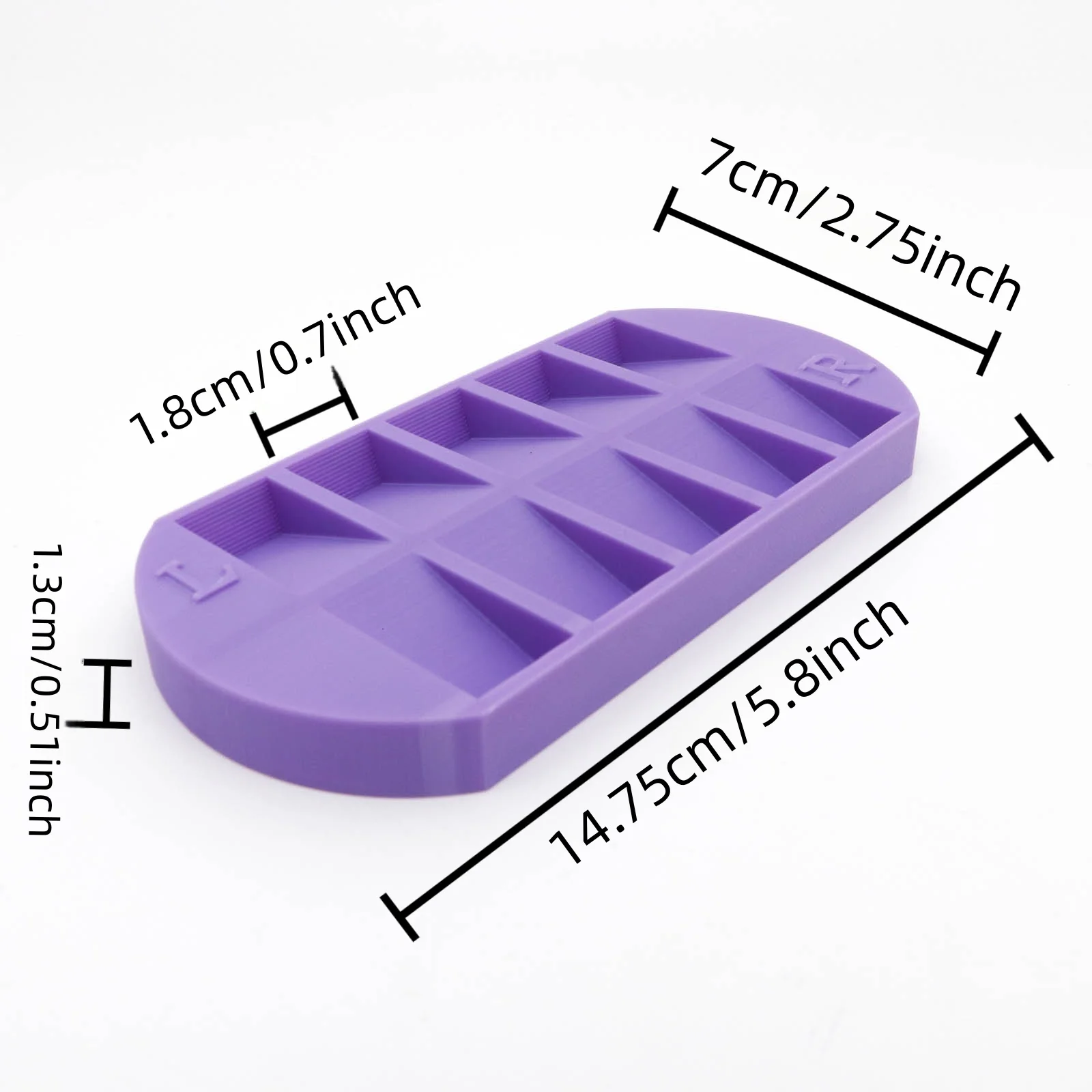 8-Grids Nail Tip Storage Tray  - Nail Art Overlay ulasan dan harga