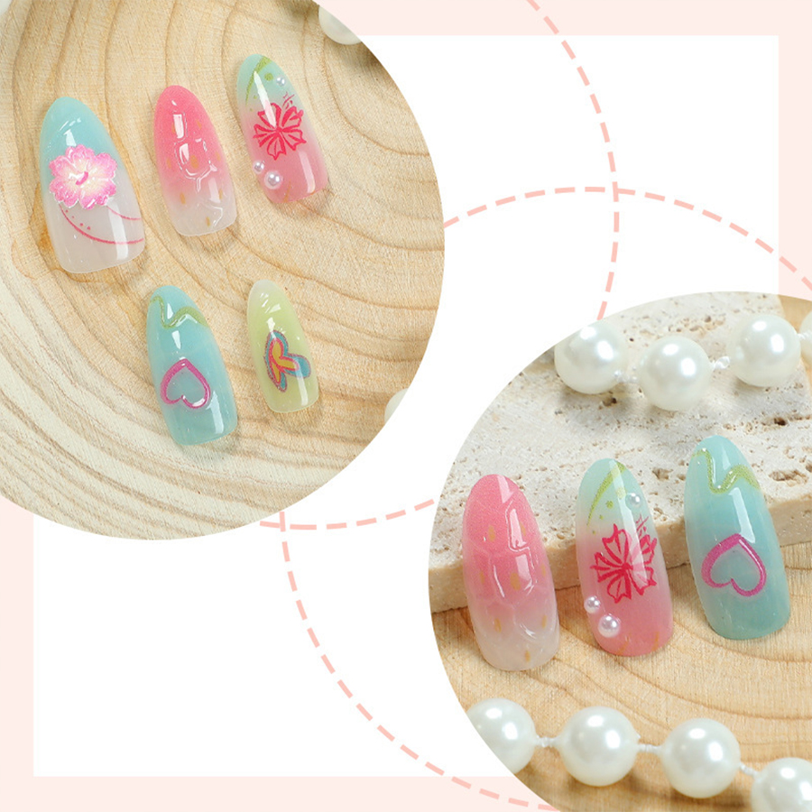30-Piece Set of Summer Ocean-T - Nail Adhesive Tab ulasan dan harga