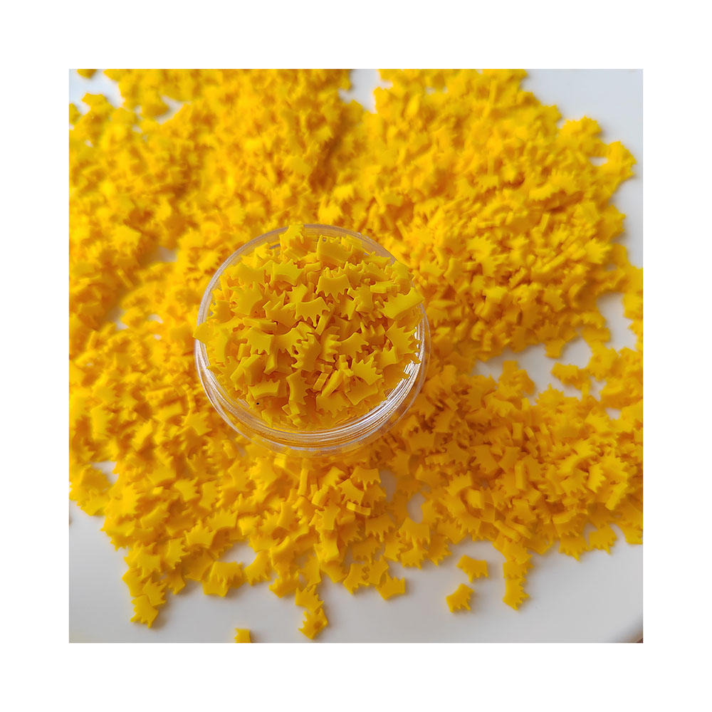 Yellow Crown Slices Polymer Ho - Nail Art Yellow ulasan dan harga
