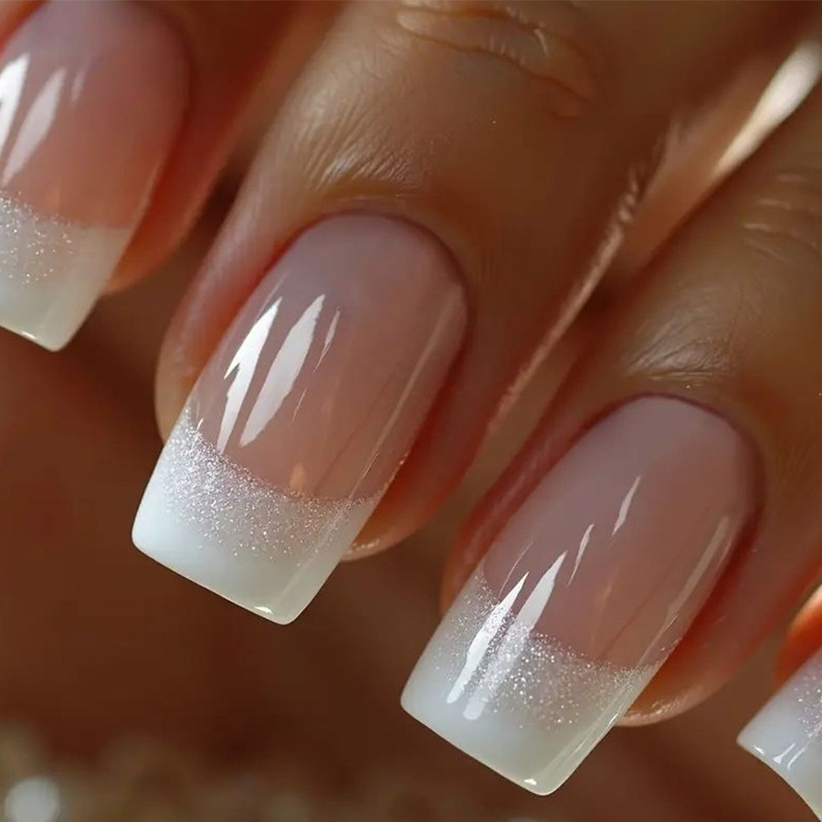 24pcs/set Medium Square fake n - Nail Art Overlay ulasan dan harga