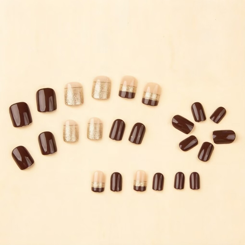 Short Square fake nails for wo - Nail Art Overlay ulasan dan harga