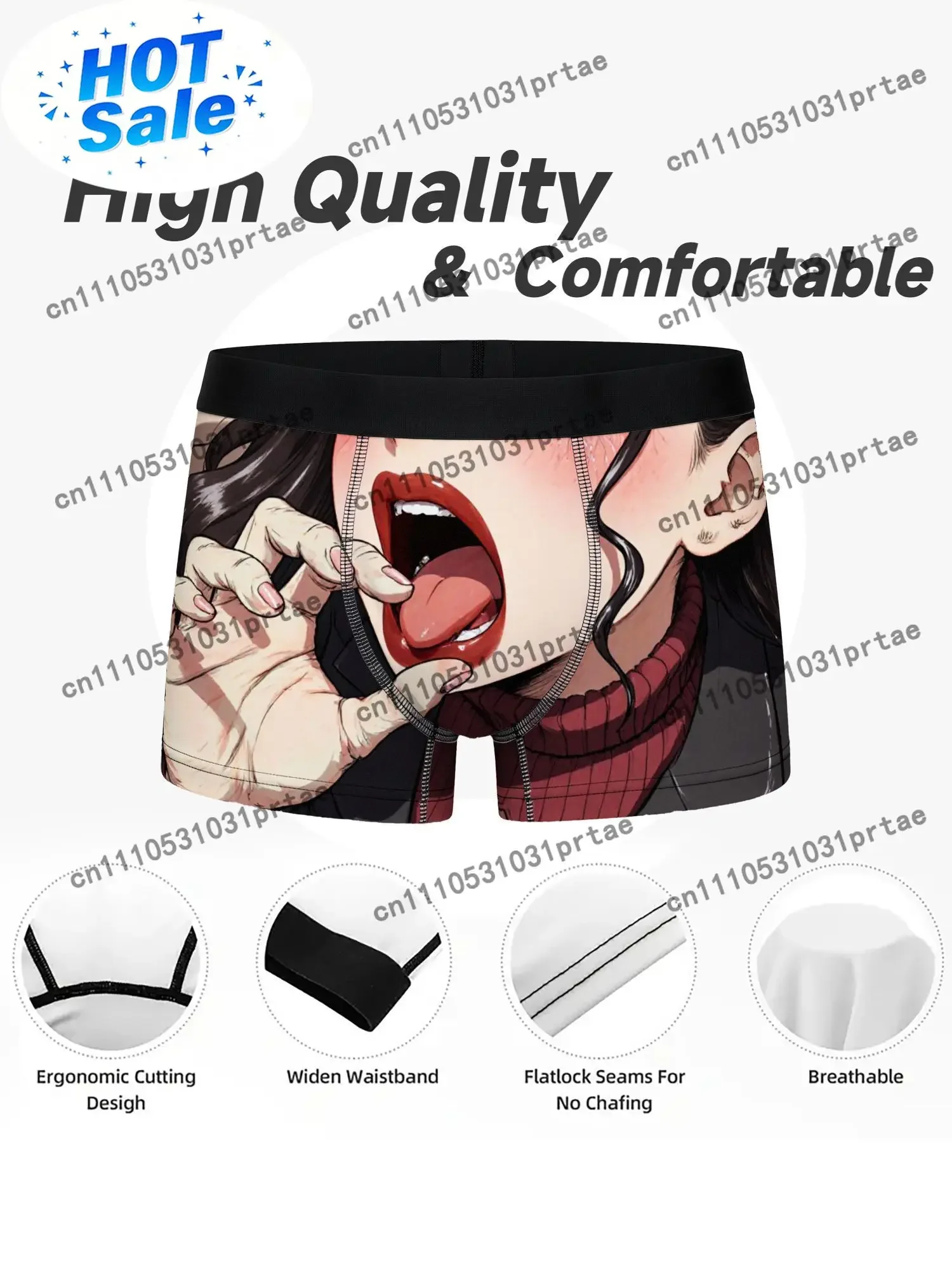 Men's Anime Manga Boxer Briefs - Nail Art Pink ulasan dan harga