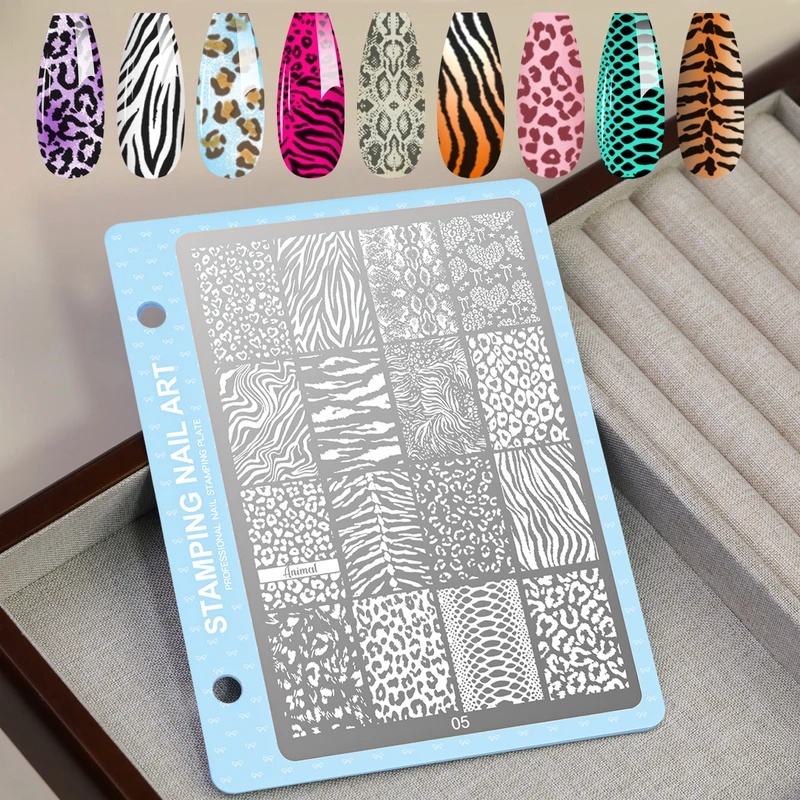 Print Nail Stamping Plate Leop - Nail Art Leopard ulasan dan harga