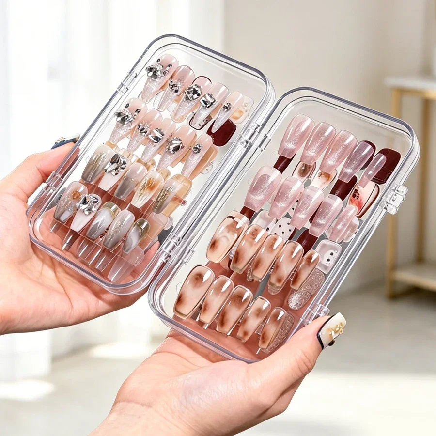 Clear Foldable Press On Nail S - Nail Art Overlay ulasan dan harga