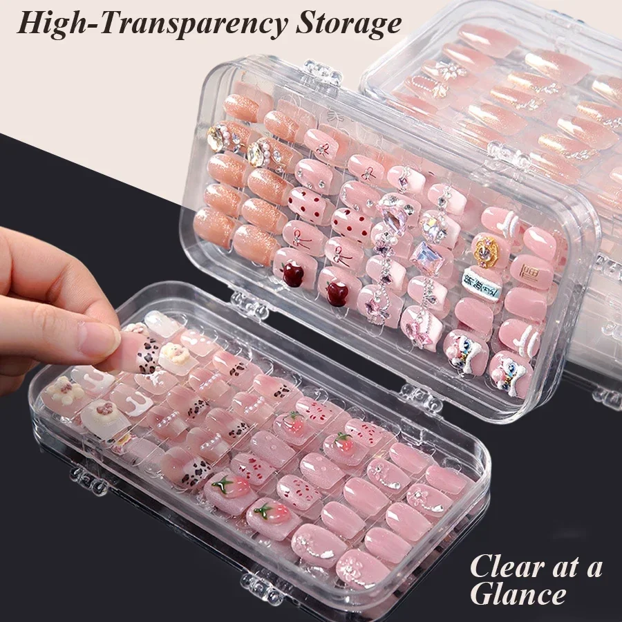 Clear Foldable Press On Nail S - Nail Art Overlay ulasan dan harga