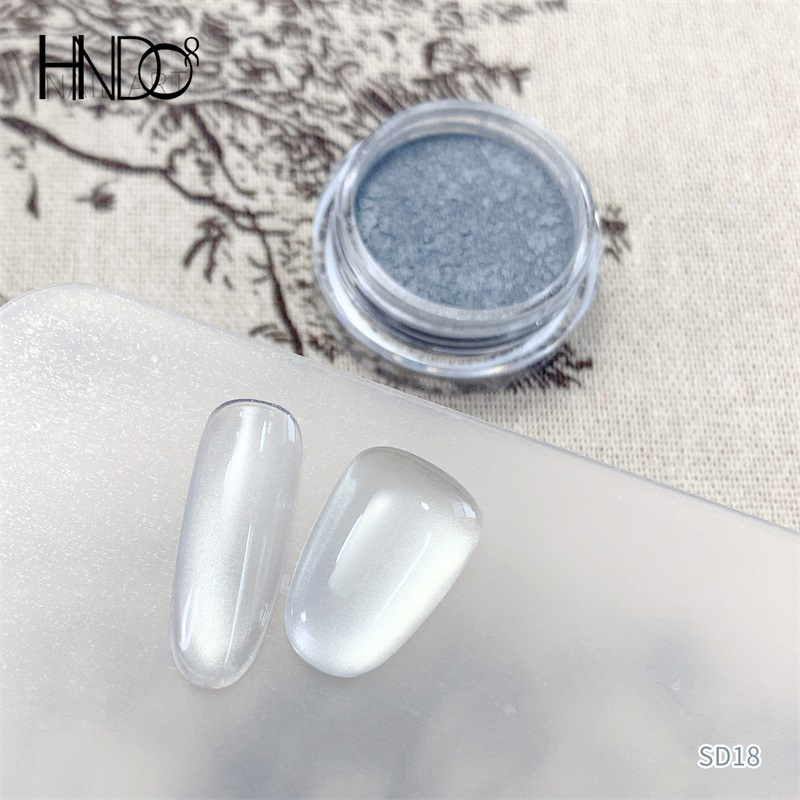 HNDO New Silver White 3D Cat E - Dip Powder Nail ulasan dan harga