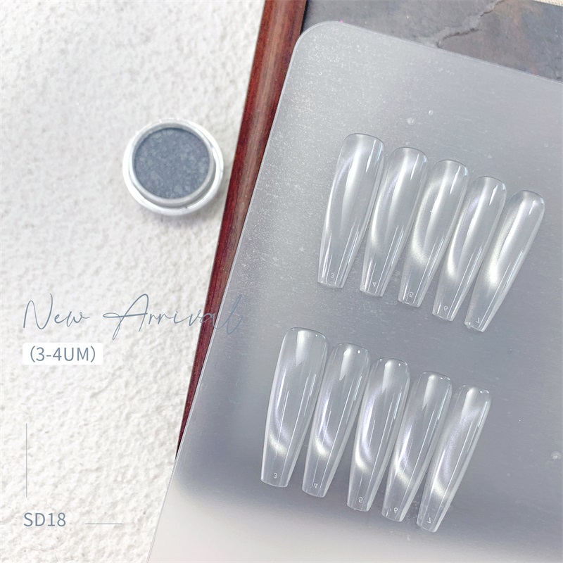 HNDO New Silver White 3D Cat E - Dip Powder Nail ulasan dan harga