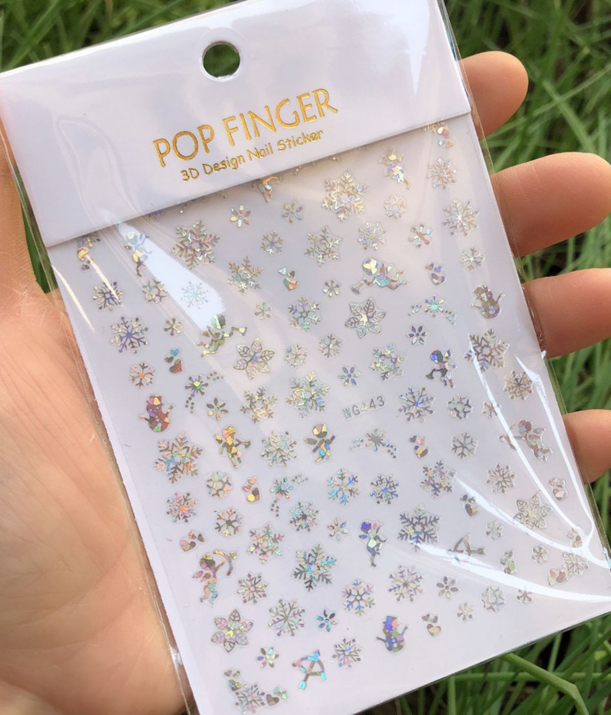 Holographics Silver Snowflakes - Nail Art Xmas ulasan dan harga