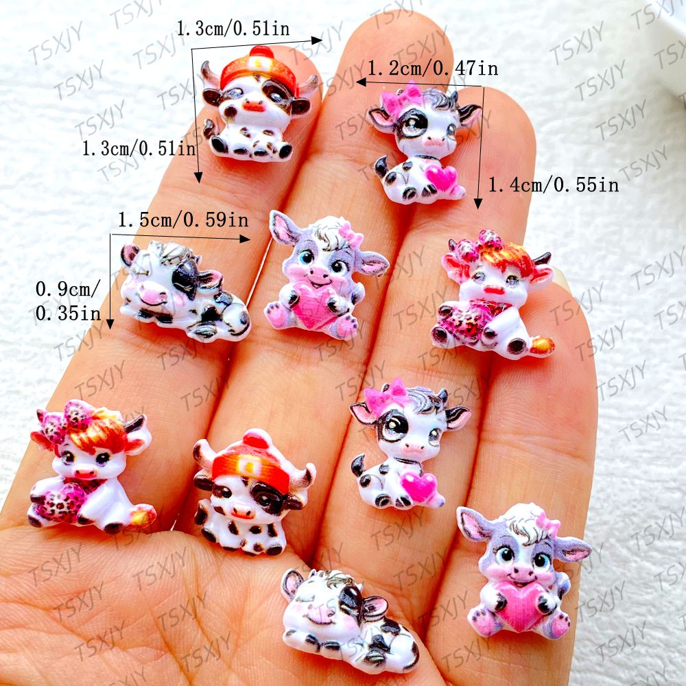 50Pcs Cute Mini  Cartoon color - Nail Art Xmas ulasan dan harga