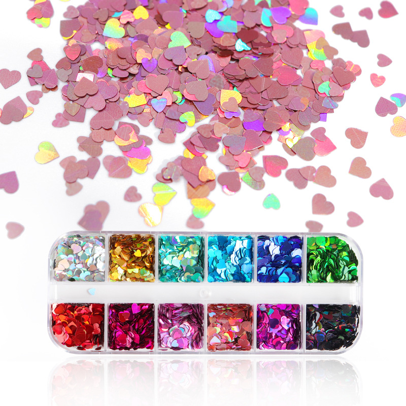 Mix Color Fluorescent Butterfl - Nail Art Overlay ulasan dan harga