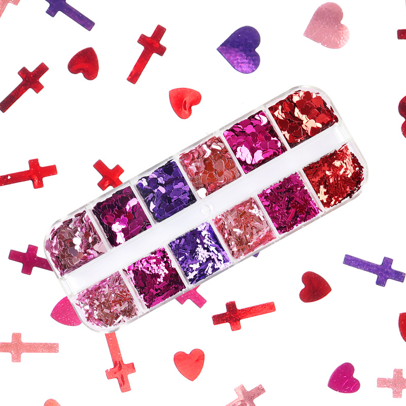 Mix Color Fluorescent Butterfl - Nail Art Overlay ulasan dan harga