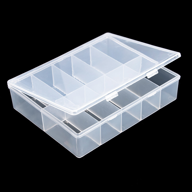 10 Grids Empty Clear Storage B - Nail Art Overlay ulasan dan harga