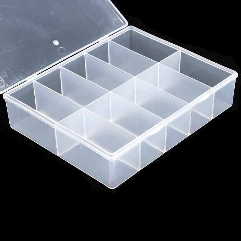 10 Grids Empty Clear Storage B - Nail Art Overlay ulasan dan harga