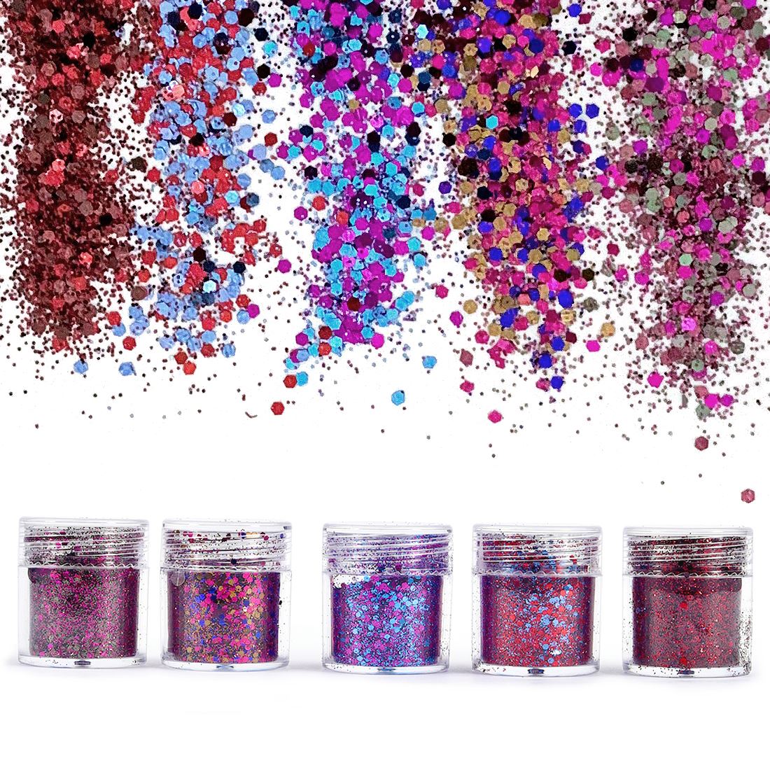 4/5 bottles Dreamlike Glitter  - Nail Art Xmas ulasan dan harga