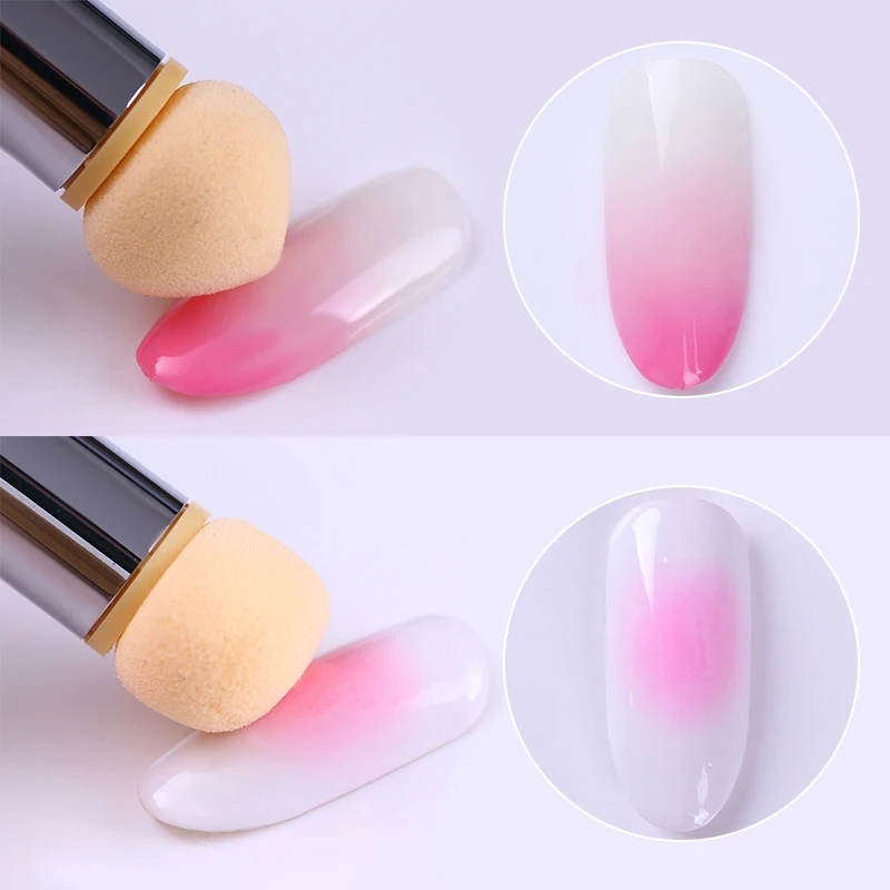 Round Sharp Head Sponge Heads  - Dip Powder Nail ulasan dan harga