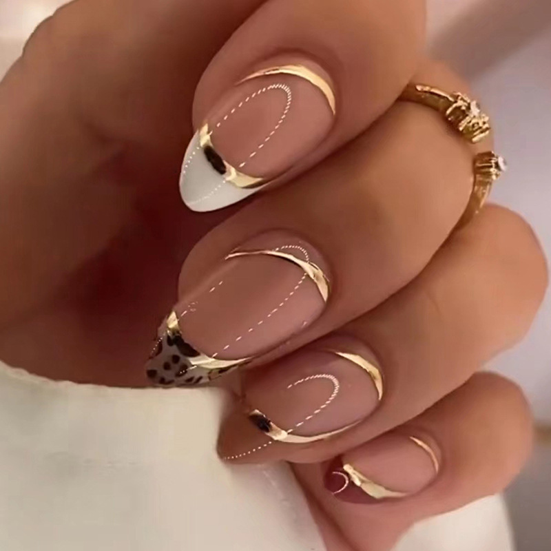 Medium fake nails for women gi - Nail Art Leopard ulasan dan harga