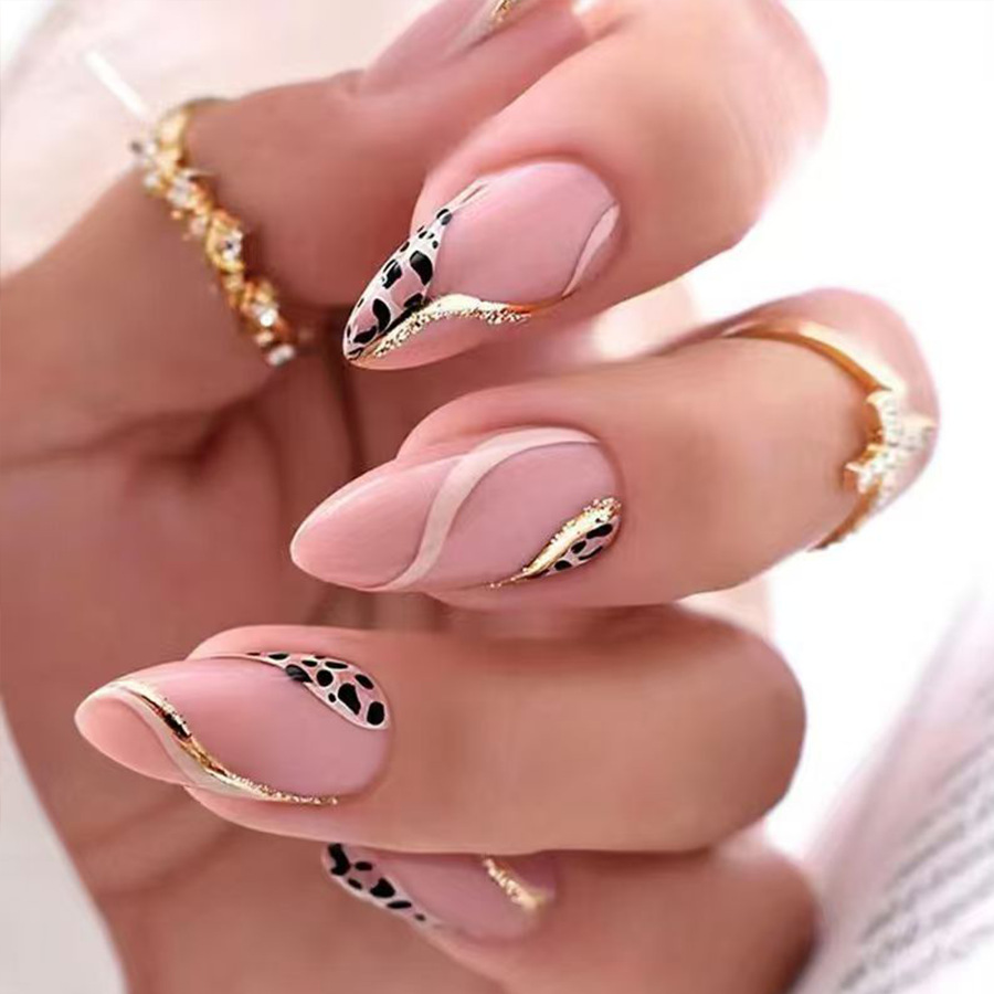 Medium fake nails for women gi - Nail Art Leopard ulasan dan harga