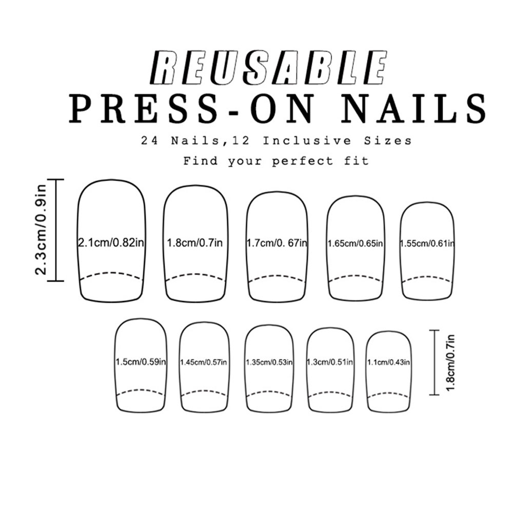 24pcs/set colorful fake nails  - Nail Art Yellow ulasan dan harga