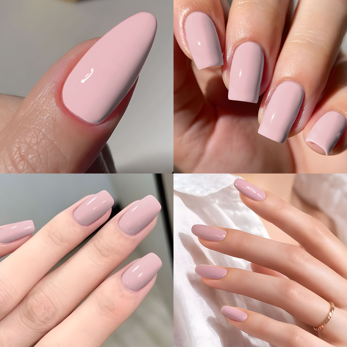VOKY four-piece nude pink crea - Nail Art Yellow ulasan dan harga