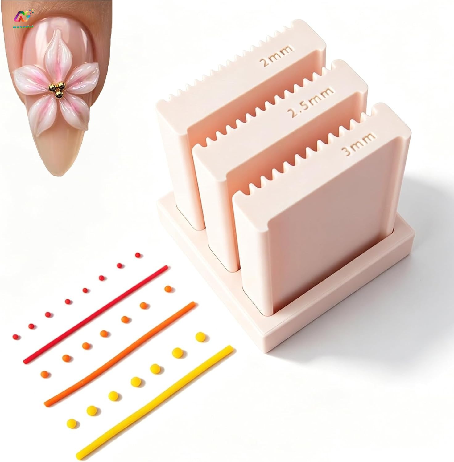 2-in-1 Mini Clay Ball & Strip  - Nail Art Overlay ulasan dan harga